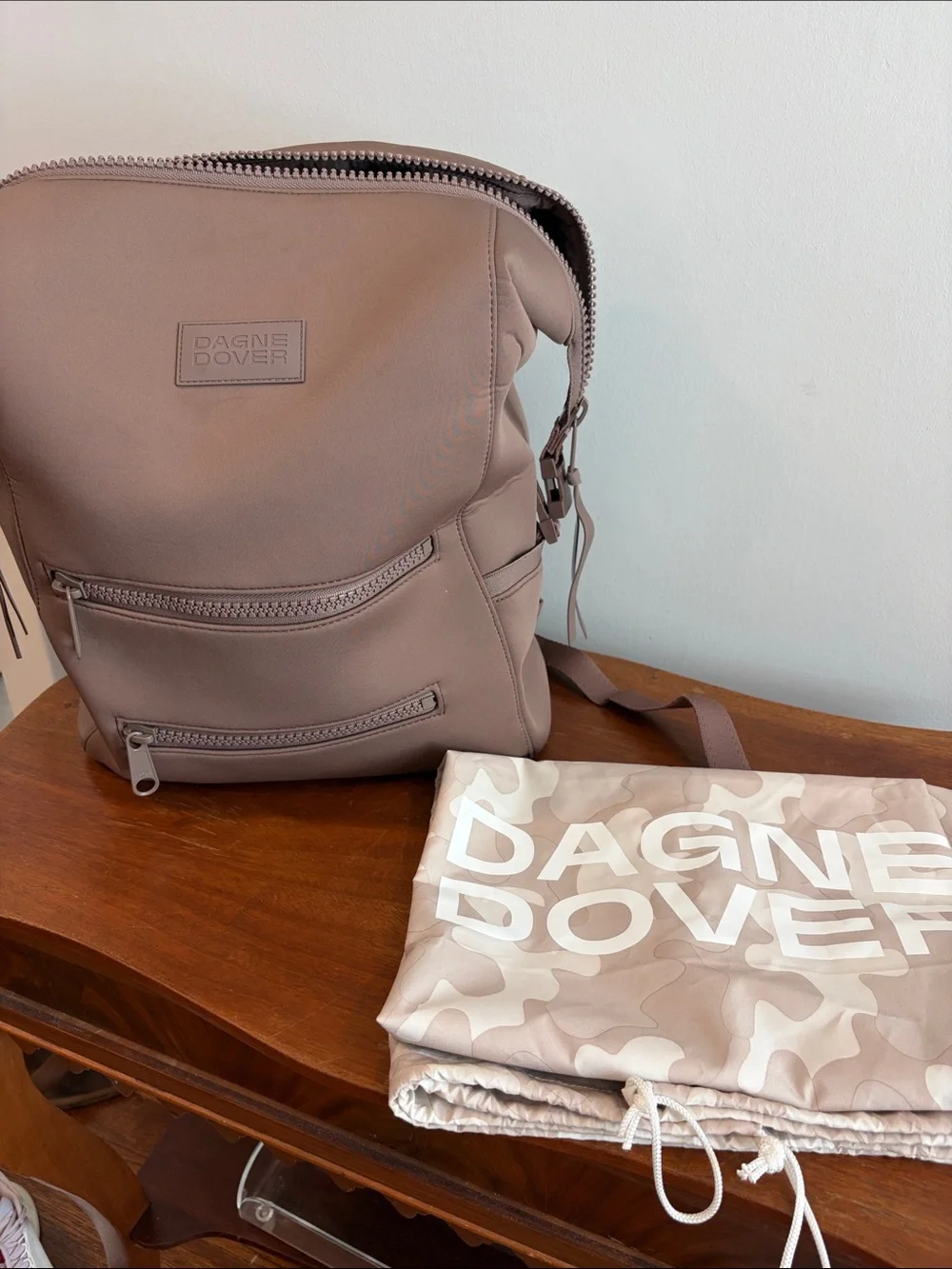 Dagne Dover Large Indi Neoprene Diaper Backpack in Dune
